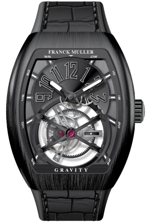 Best FRANCK MULLER Vanguard Gravity Tourbillon Black Titanium V 45 T GR CS (TT) (NR BR TT) (NR.NR TT) Replica Watch